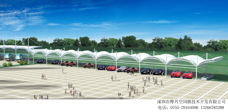 烏云遮不住太陽，鋼結(jié)構(gòu)車棚不怕火煉！